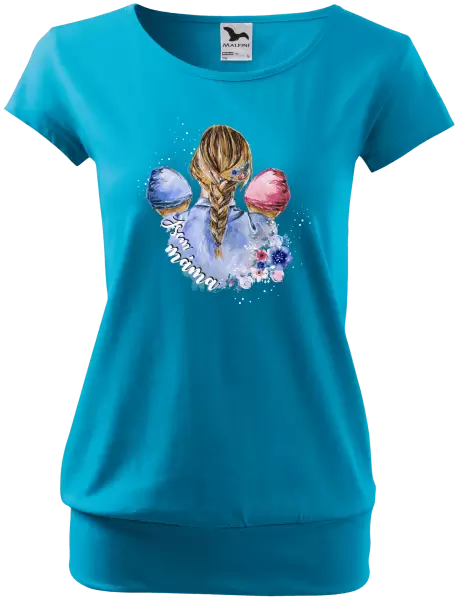 Dámské tričko Jsem máma - chlapeček a holčička