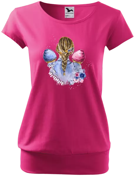 Dámské tričko Jsem máma - chlapeček a holčička