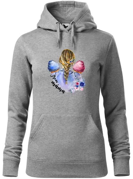 Dámská mikina Jsem máma - chlapeček a holčička