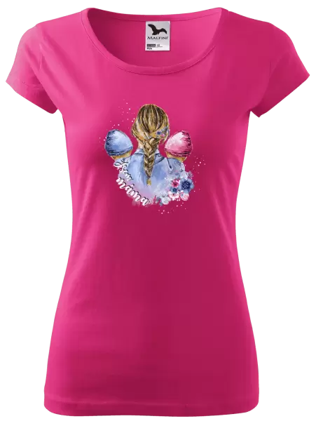 Dámské tričko Jsem máma - chlapeček a holčička