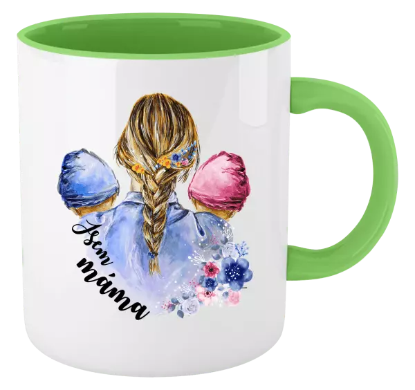 Hrnek Jsem máma - chlapeček a holčička