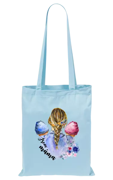 Látková taška Jsem máma - chlapeček a holčička