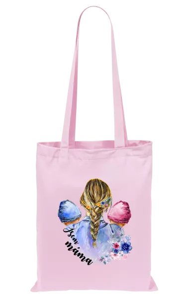 Látková taška Jsem máma - chlapeček a holčička