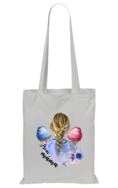 Látková taška Jsem máma - chlapeček a holčička