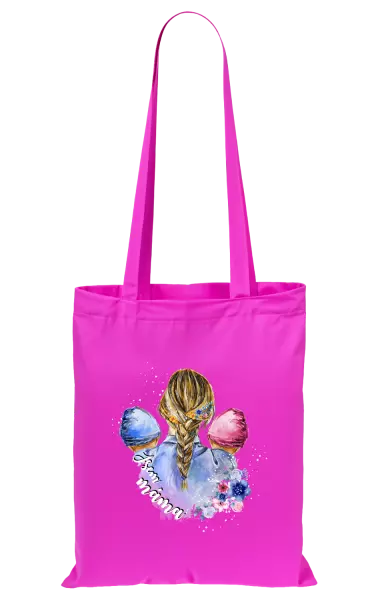 Látková taška Jsem máma - chlapeček a holčička