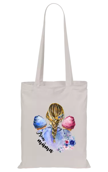 Látková taška Jsem máma - chlapeček a holčička