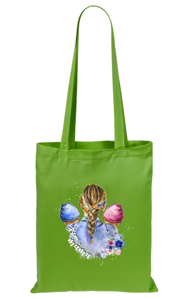 Látková taška Jsem máma - chlapeček a holčička