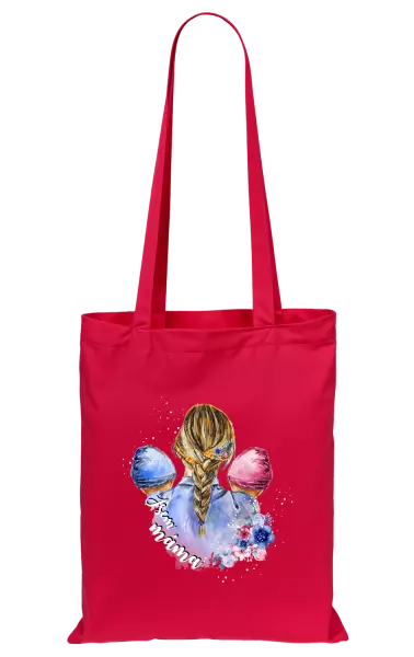 Látková taška Jsem máma - chlapeček a holčička