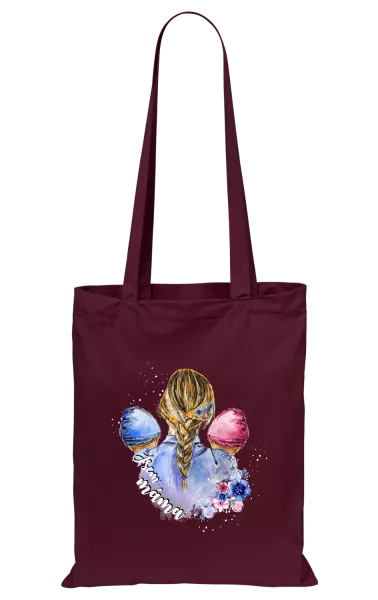 Látková taška Jsem máma - chlapeček a holčička