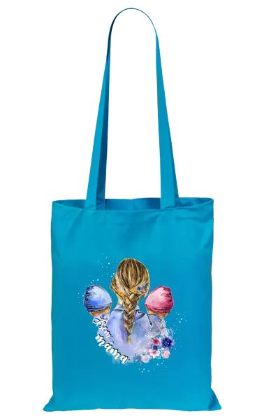 Látková taška Jsem máma - chlapeček a holčička