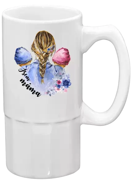 Půllitr Jsem máma - chlapeček a holčička