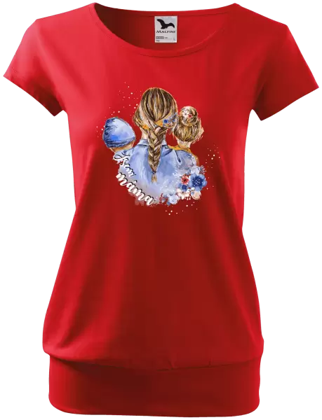 Dámské tričko Jsem máma - chlapeček a holka