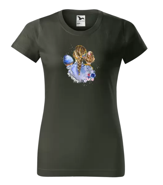 Dámské tričko Jsem máma - chlapeček a holka