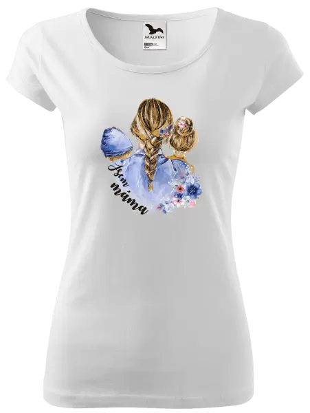 Dámské tričko Jsem máma - chlapeček a holka