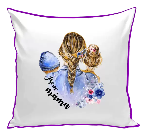 Polštář Jsem máma - chlapeček a holka