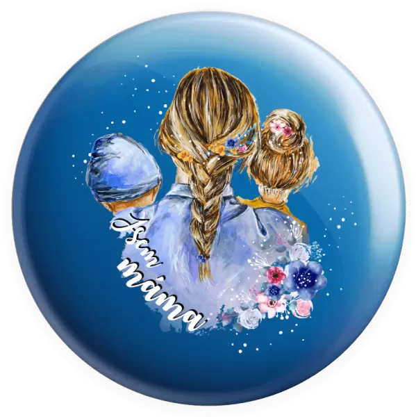 Placka Jsem máma - chlapeček a holka