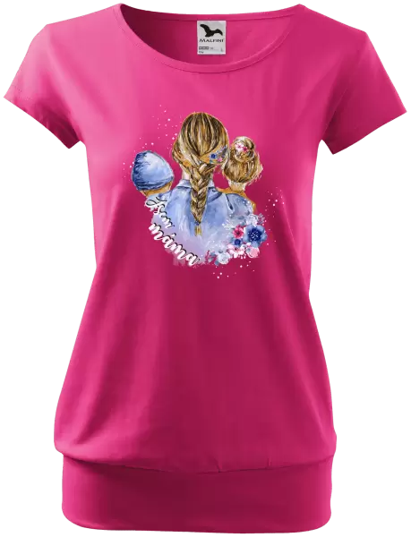 Dámské tričko Jsem máma - chlapeček a holka