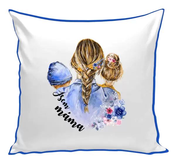 Polštář Jsem máma - chlapeček a holka