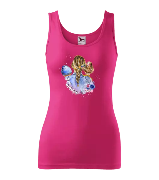 Dámské tílko Jsem máma - chlapeček a holka