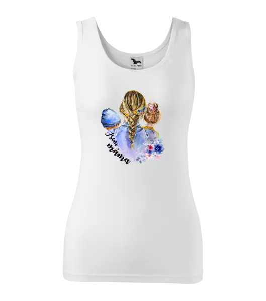 Dámské tílko Jsem máma - chlapeček a holka