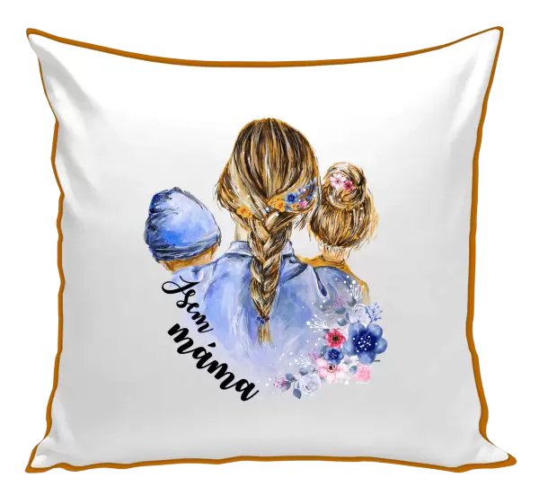 Polštář Jsem máma - chlapeček a holka