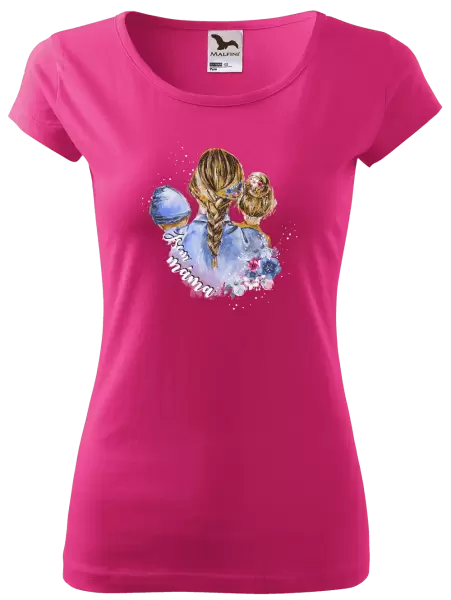 Dámské tričko Jsem máma - chlapeček a holka