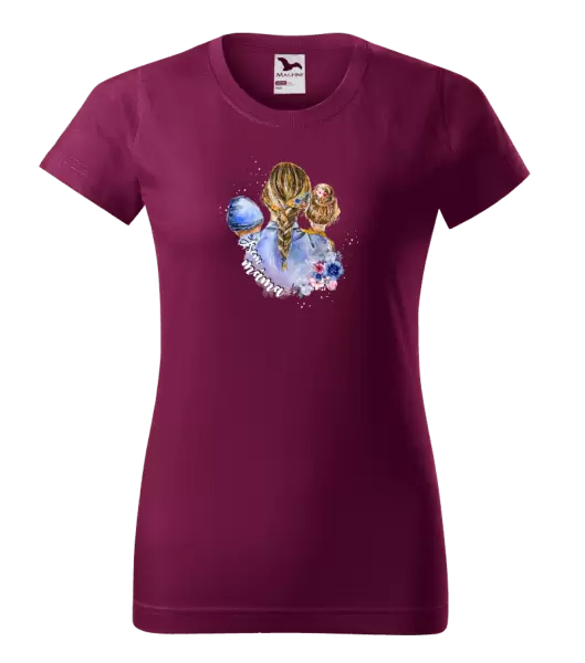 Dámské tričko Jsem máma - chlapeček a holka