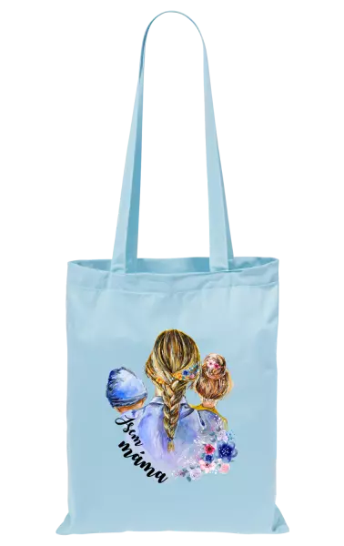 Látková taška Jsem máma - chlapeček a holka