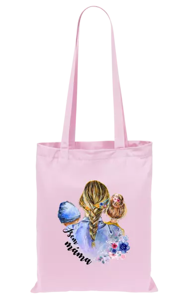 Látková taška Jsem máma - chlapeček a holka