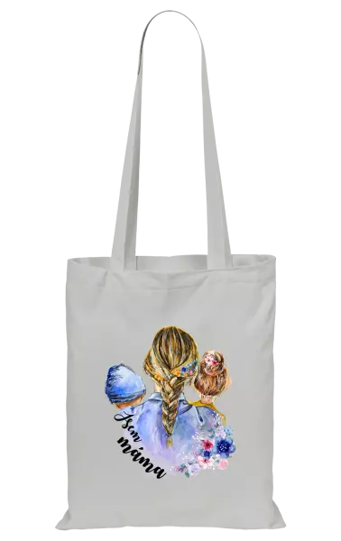 Látková taška Jsem máma - chlapeček a holka