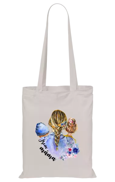 Látková taška Jsem máma - chlapeček a holka