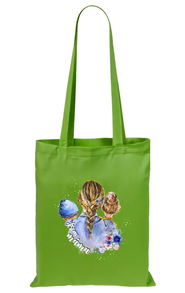 Látková taška Jsem máma - chlapeček a holka