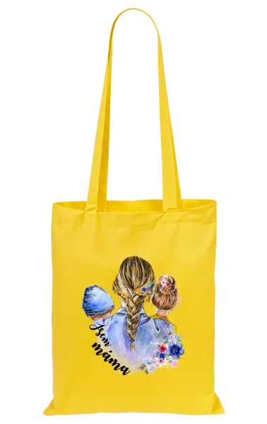 Látková taška Jsem máma - chlapeček a holka