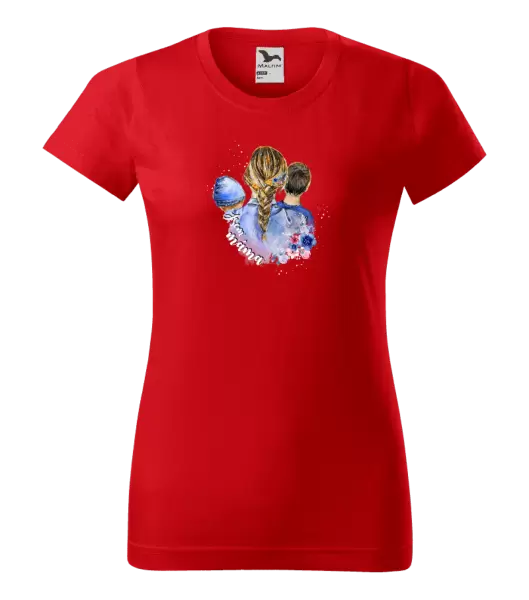 Dámské tričko Jsem máma - chlapeček a kluk