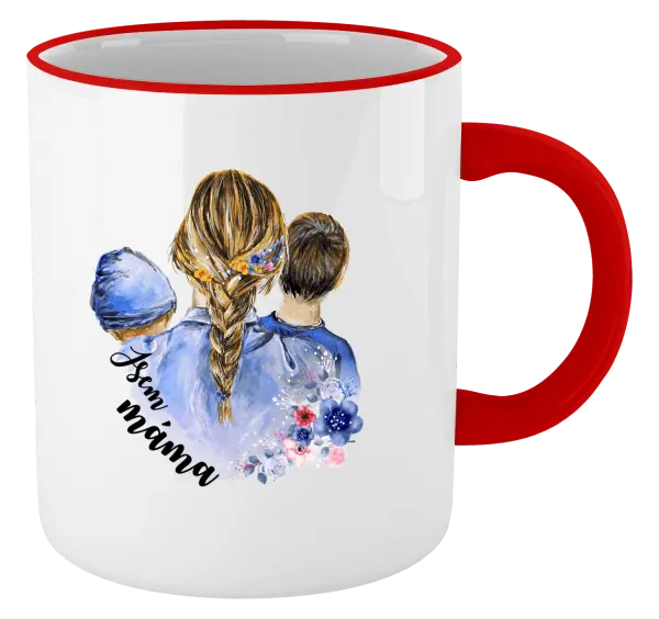 Hrnek Jsem máma - chlapeček a kluk