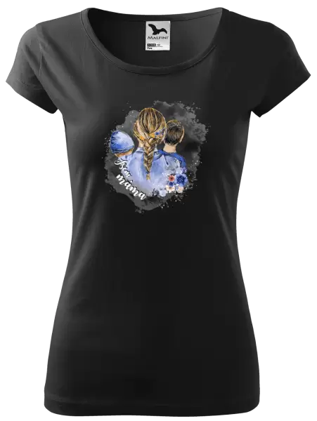 Dámské tričko Jsem máma - chlapeček a kluk