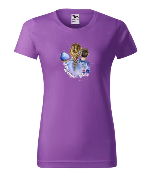 Dámské tričko Jsem máma - chlapeček a kluk