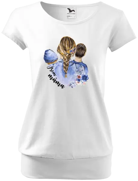 Dámské tričko Jsem máma - chlapeček a kluk