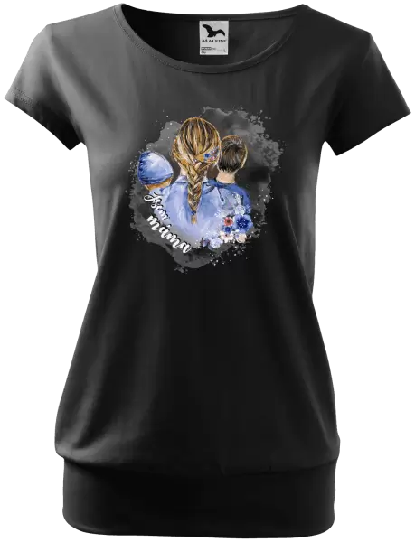 Dámské tričko Jsem máma - chlapeček a kluk