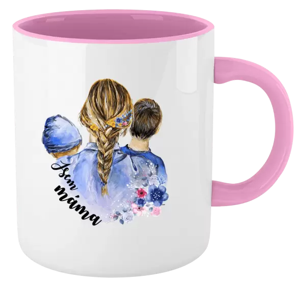 Hrnek Jsem máma - chlapeček a kluk