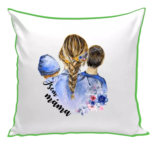 Polštář Jsem máma - chlapeček a kluk