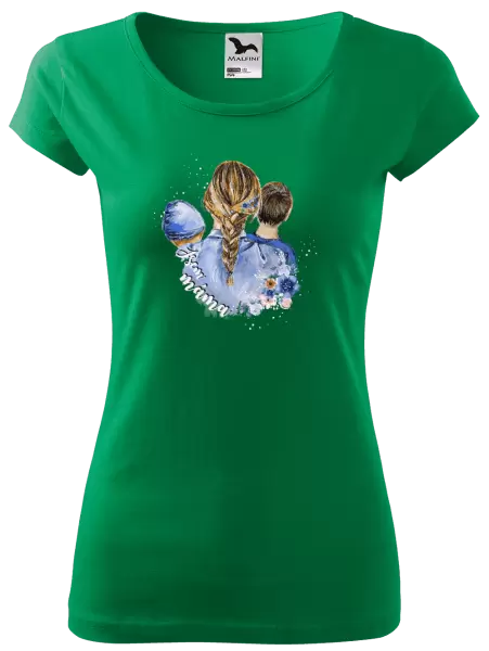 Dámské tričko Jsem máma - chlapeček a kluk