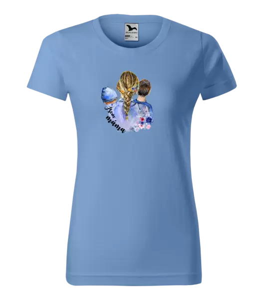 Dámské tričko Jsem máma - chlapeček a kluk