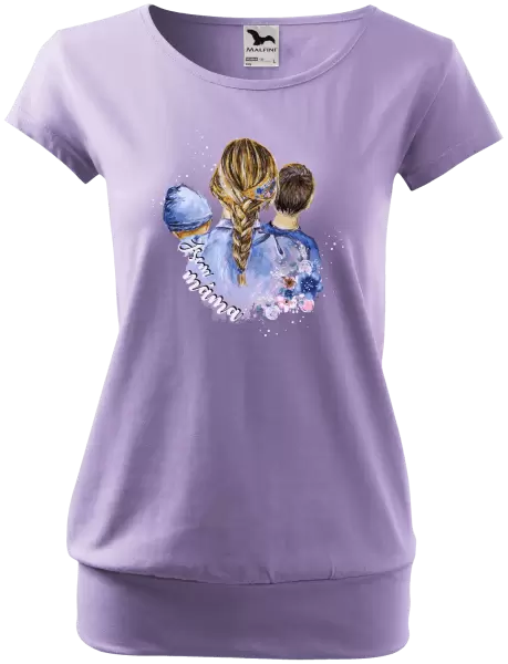 Dámské tričko Jsem máma - chlapeček a kluk