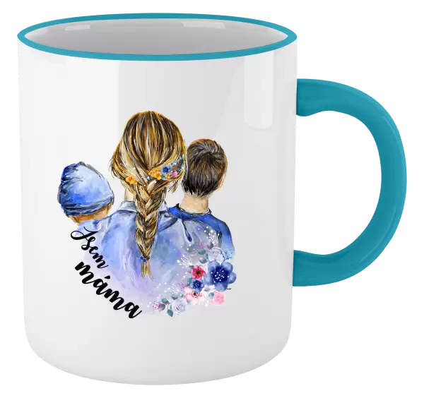 Hrnek Jsem máma - chlapeček a kluk