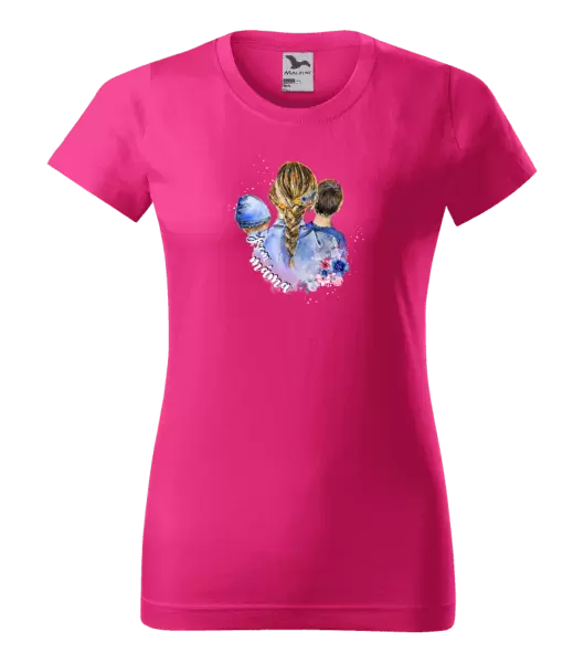 Dámské tričko Jsem máma - chlapeček a kluk