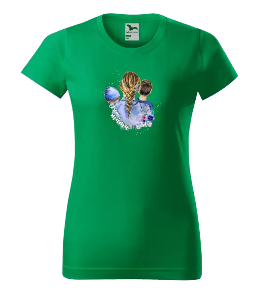 Dámské tričko Jsem máma - chlapeček a kluk