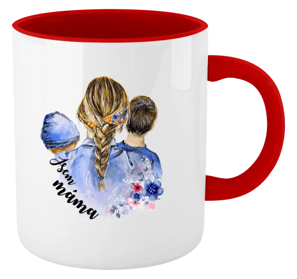 Hrnek Jsem máma - chlapeček a kluk