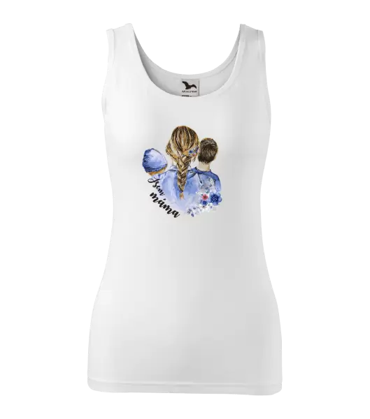 Dámské tílko Jsem máma - chlapeček a kluk