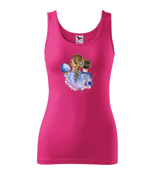 Dámské tílko Jsem máma - chlapeček a kluk